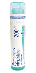 Boiron Hamamelis virginiana 200ch,Homeopathic medicine. Each tube contains 4 g (approximately 80 pellets)