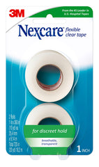Nexcare™ Flexible Clear Tape 771-2PK-CA, 1 in x 360 in (25.4 mm x 9.1 m), 2/Pack