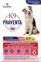 Parapet K9 Praventa 360 Flea & Tick Topical Treatment for Dogs