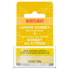 Burt’s Bees Overnight Lip Treatment, Lip Sleeping Mask for Dry, Chapped & Cracked Lips, Lip Moisturizer with Vitamin C, 100% Natural - 7.08g - Lemon Sorbet