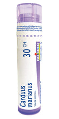 Boiron Carduus marianus 30ch,Homeopathic medicine. Each tube contains 4 g (approximately 80 pellets)