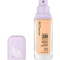Maybelline New York Super Stay Lumi Matte Foundation, Up to 30H Wear, Luminous Matte, Buildable Coverage, Amino Acids, 120, 30 ml