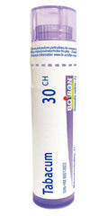 Boiron Tabacum 30ch,Homeopathic Medicine. Each Tube Contains 4 g (Approximately 80 pellets)