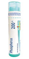 Boiron Phosphorus 200k,Homeopathic medicine. Each tube contains 4 g (approximately 80 pellets)