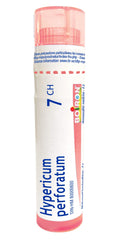 Boiron Hypericum perforatum 7ch,Homeopathic medicine. Each tube contains 4 g (approximately 80 pellets)