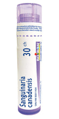 Boiron Sanguinaria canadensis 30ch,Homeopathic medicine. Each tube contains 4 g (approximately 80 pellets)