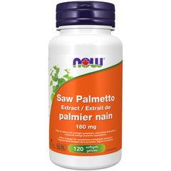 NOW Supplements, Saw Palmetto Extract (Serenoa repens) 160 mg, Men's Health*, 120 Softgels