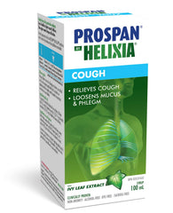 Helixia Prospan Natural Cough Syrup with Ivy Leaf Extract - Expectorant, Helps Eliminate Mucus & Phlegm - Cough Relief for Adults (100ml)