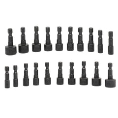 NEIKO 10068A Nut Driver Set, for Impact Drill and Driver, 20 Piece, 1/4” Hex Small Nut Driver Bit Set, Metric and Standard, 4-12 mm & 5/32”-1/2”, CR-V Steel, Nutsetter Driver Bits