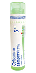 Boiron Gelsemium sempervirens 5ch,Homeopathic medicine. Each tube contains 4 g (approximately 80 pellets)