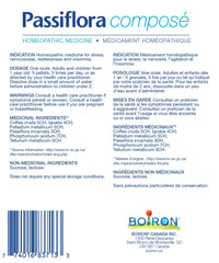 Boiron Passiflora Compose - Sleep and Stress Insomnia Restlessness Nervousness, 12 Gram