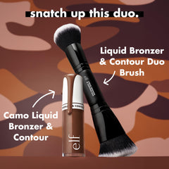 e.l.f. Camo Liquid Bronzer & Contour, Silky Pigmented Formula, Long-Lasting Glow for A Sun-Kissed, Sculpted Finish, Vegan & Cruelty-Free, 10 Rich