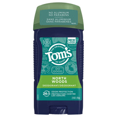 Tom’s of Maine Long-Lasting Aluminum-Free Deodorant for Men - Natural North Woods Scent - 2.8 oz Each- Pack of 3 (Packaging May Vary)