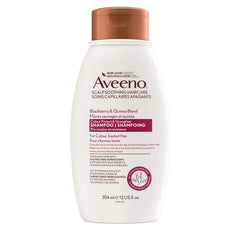 Aveeno Blackberry & Quinoa Strengthening Shampoo for Color-Treated Hair, Moisturizing, Color-Protecting, 12 fl oz