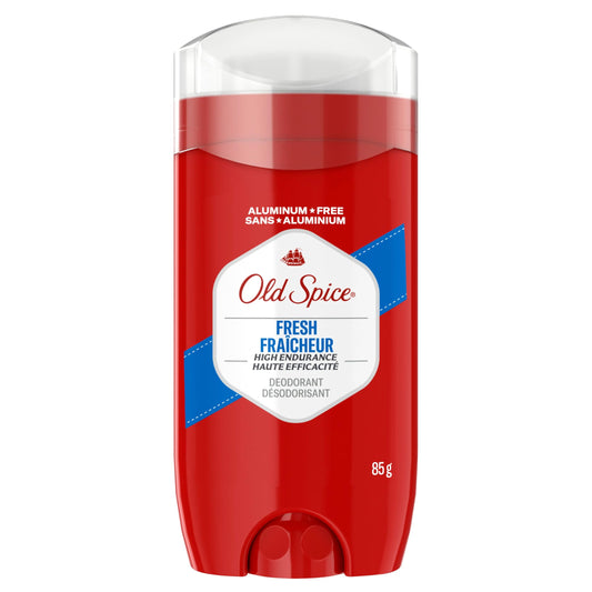 Old Spice High Endurance Deodorant for Men, Aluminum Free, 48 Hour Protection, Fresh Scent, 85 g