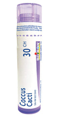 Boiron Coccus cacti 30ch,Homeopathic medicine. Each tube contains 4 g (approximately 80 pellets)