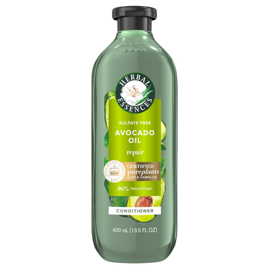 Herbal Essences Avocado & Argan Oil Sulfate-Free Conditioner, 13.5 fl oz/400 mL