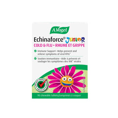 A.Vogel Echinaforce Junior Chewable Tabs - Organic Echinacea Tabs - Cold and Flu Symptoms Relief - Immune System Support - Children 2+ - 90 Tabs