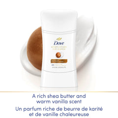 Dove Advanced Care Antiperspirant Deodorant for Women Shea Butter Scent with Pro-Ceramide Technology for Soft, Resilient Skin, 45g