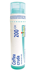 Boiron Coffea cruda 200ch,Homeopathic medicine. Each tube contains 4 g (approximately 80 pellets)
