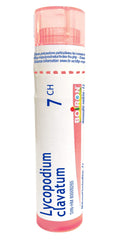 Boiron Lycopodium Clavatum 7ch,Homeopathic medicine. Each tube contains 4 g (approximately 80 pellets)