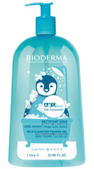 Bioderma ABCDerm Foaming Gel, Gentle Skin Cleanser and Moisturizing Body Wash for Babies and Children, 33.8 Fl Oz