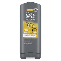 Dove Men + Care Uplifting Fresh Awake Body and Face Wash with 24-Hour Nourishing Micromoisture Technology Body Wash for Men 400 ml