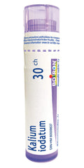 Boiron Kalium iodatum 30ch,Homeopathic medicine. Each tube contains 4 g (approximately 80 pellets)