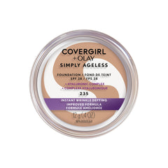 Covergirl - Simply Ageless Instant Wrinkle Defying Foundation With Hyaluronic Complex, Vitamin C, and Niacinamide - SPF 28, 100% Cruelty-Free