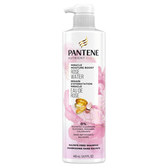 Pantene Nutrient Blends Sulfate Free Miracle Moisture Boost with Rose Water Shampoo, 440 mL