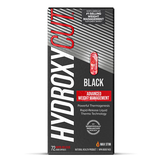 Hydroxycut Weight Loss Pills for Women & Men, Hydroxycut Black, Weight Loss Supplement Pills, Energy Pills to Lose Weight, Metabolism Booster for Weight Loss, Weightloss & Energy Supplements, 72 Pills