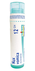Boiron Nux vomica 12ch,Homeopathic medicine. Each tube contains 4 g (approximately 80 pellets)