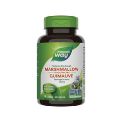 Nature's Way Marshmallow Root Capsules – Herbal Remedy for Dry Cough – Soothes Oral & Pharyngeal Mucosa – 480 mg Non-GMO Marshmallow Root – 100 Vegetarian Capsules