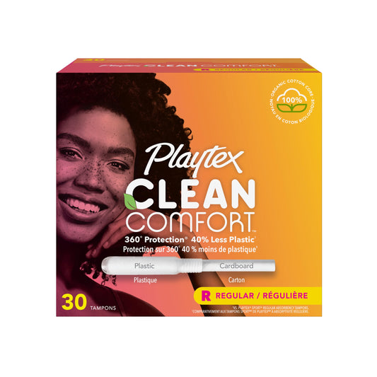 Playtex Clean Comfort Tampons Regular 30ct