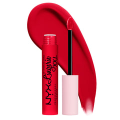 NYX PROFESSIONAL MAKEUP, Lip Lingerie XXL Matte Liquid Lipstick, Vegan Formula - 28 UNTAMABLE (Brick Red)