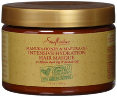 SheaMoisture Intensive Hydration Hair Repair Masque hair treatment for dry hair Manuka Honey & Mafura Oil sulfate-free, paraben-free 340 g