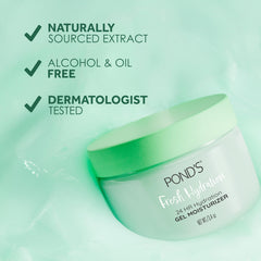 Aloe Extract & Vitamin B3 Gel Face Moisturizer For Fresh and Luminous Skin, 3.4 oz