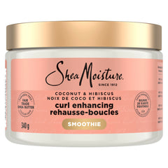 SheaMoisture Curl Enhancing Smoothie deep conditioning Coconut & Hibiscus hair treatment with Silk Protein & Neem Oil 340g