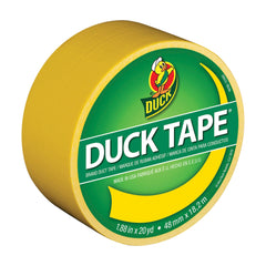 Duck Brand 1304966 Color Duct Tape, Yellow, 1.88 Inches x 20 Yards, Single Roll