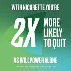 Nicorette Gum Smoking Cessation Product, Nicotine Replacement Therapy Aid for Adults, Doubles Quit Success, Fresh Fruit, 2mg, 210 Pieces