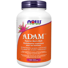 NOW Supplements, ADAM Men's Multivitamin with Saw Palmetto, Lycopene, Alpha Lipoic Acid and CoQ10, Plus Natural Resveratrol & Grape Seed Extract, 120 Tablets