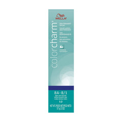 Wella ColorCharm Demi Permanent Hair Color, 8A-8/1 Light Ash Blonde