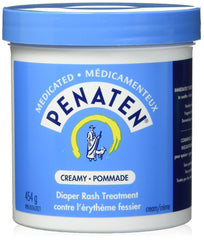 Penaten Medicated Diaper Rash Cream For Baby, Zinc Oxide Cream 454 grams 454g