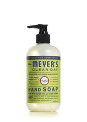 Mrs. Meyer's Clean Day Liquid Hand Soap, Lemon Verbena, Stocking Stuffers, Cruelty Free and Biodegradable Hand Wash Made with Essential Oils, 370 ml Soap Pump Bottle