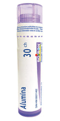 Boiron Alumina 30CH,Homeopathic medicine. Each tube contains 4 g (approximately 80 pellets)