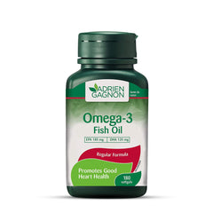 Adrien Gagnon - Omega 3 Fish Oil 1000mg 180 Softgels, 180mg EPA and 120mg DHA Supplements for Heart Health and Brain Support, Premium Fish Oil Vitamins for Adults and Kids