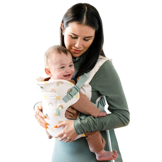 Infantino Flip Advanced 4-in-1 Baby Carrier - Ergonomic, Convertible, Face-in and Face-Out Front and Back Baby Carrier for Newborn to Toddler 8-32 lbs, Rainbow
