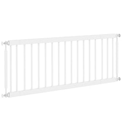 26"-37" Dog Gate, Adjustable Pet Gate, Fits 10" Tall with 2 Extension, Pressure Mount Kit for Stairs and Doorways, Black