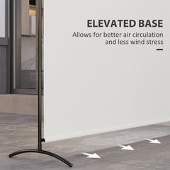 Single Panel Room Divider, UV30+ Privacy Screen, Indoor Outdoor Privacy Panel with Stable Base, Beige