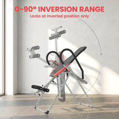 Inversion Table, Heavy Duty Folding Inversion Table with Adjustable Ankle Lock and Safety Belt for Pain Relief Therapy